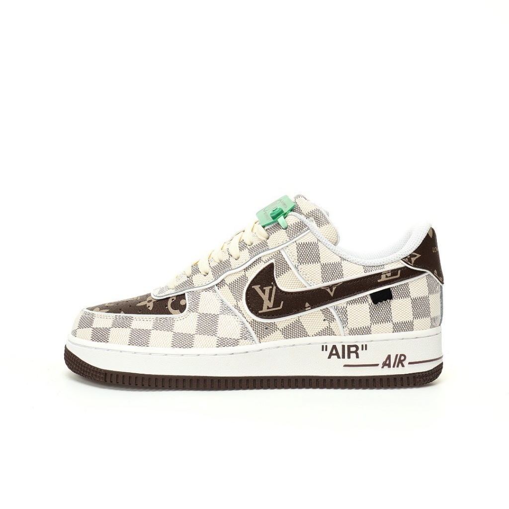 Louis Vuitton x NK Air Force 1'07 LV8 Low"Damier Azur/Brown/LV Monogram"