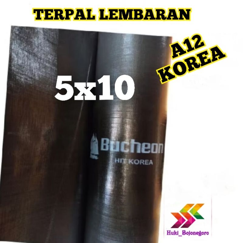 terpal lembaran hitam A12 A15 Korea terpal tenda truck