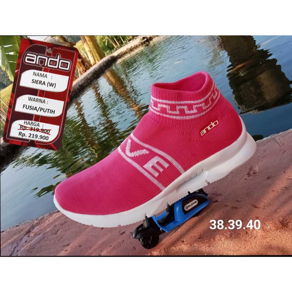 SEPATU RAJUT ANDO MURILLO, PANAMERAH, SIERA, THE ROCK SEPATU SLIP ON