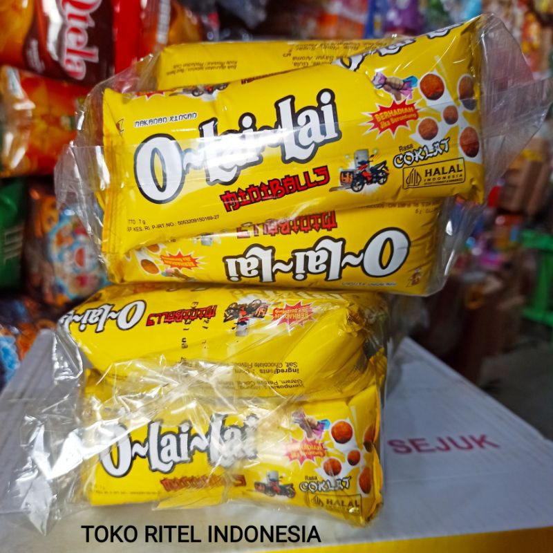 

Chiki Olai Lai Berhadiah (1 Pack isi 20pcs)/Snack Berhadiah Miniball Cokelat Olai-lai/Ciki Olailai Berhadiah Kejutan