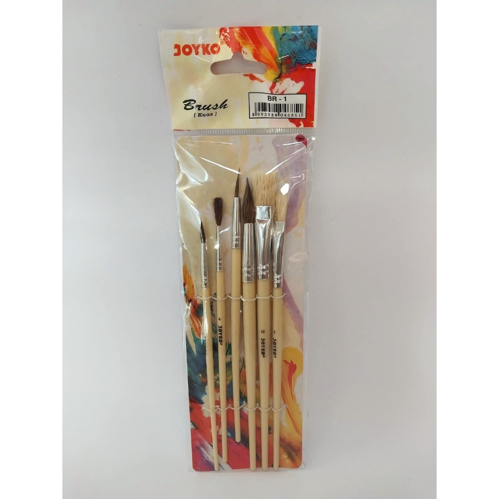 

Kuas Lukis 1 set - isi 5 ukuran I Joyko