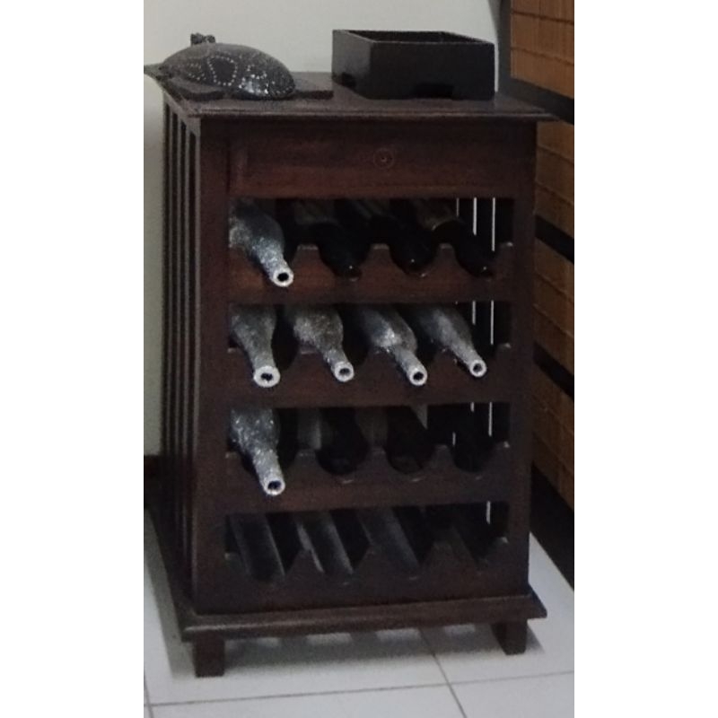 Wine Rack Kayu