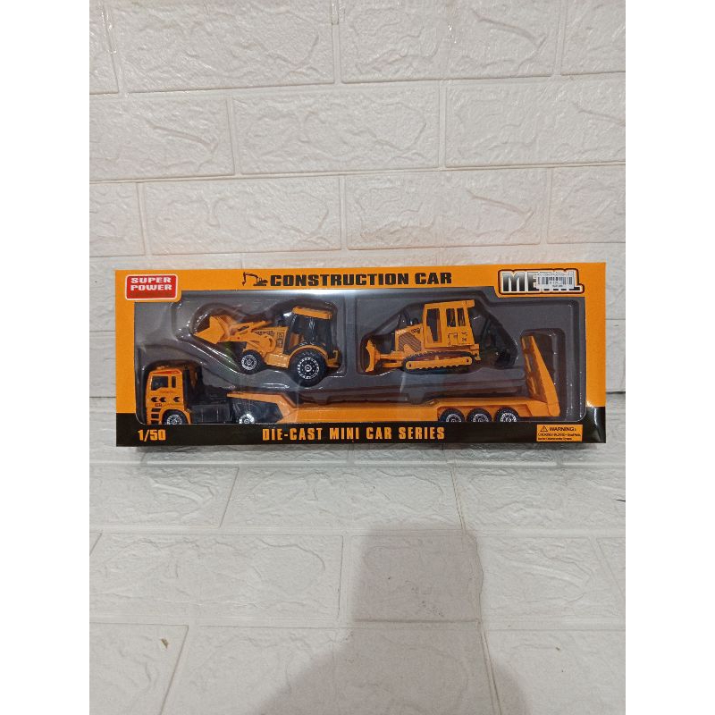 Mainan Anak  Diecast Construction Car F12 / Mainan Anak Diecast Metal Kontruksi