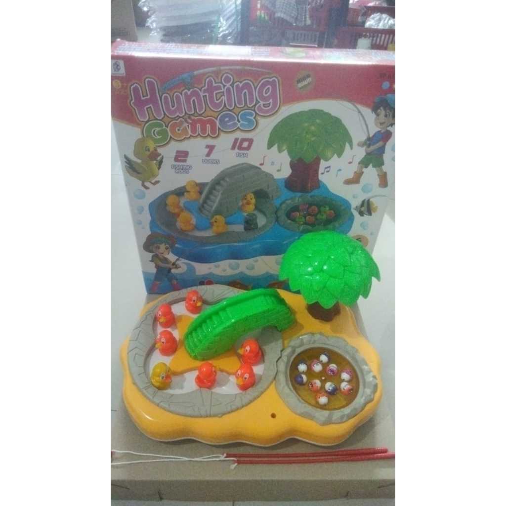 mainan fishing game hunting game BP6112 mainan pancing ikan dan bebeK pancing mainan anak anak