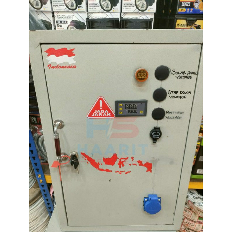 Rangkaian set PLTS hybrid 1000w