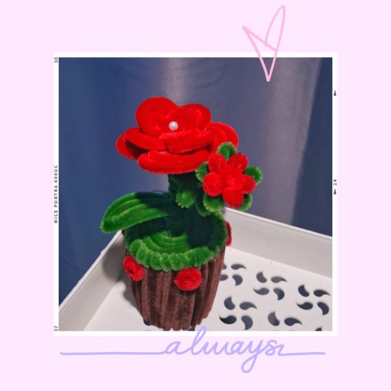 [Pot +Bunga] bunga hiasan ruang tamu/pajangan/hiasan rumah