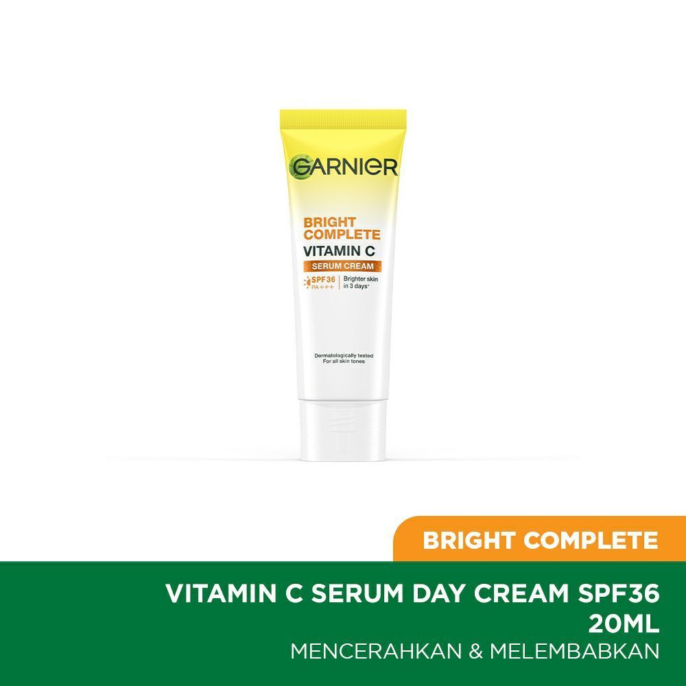 GARNIER BRIGHT COMPLETE DAY CREAM SPF 36 20ml (kuning)