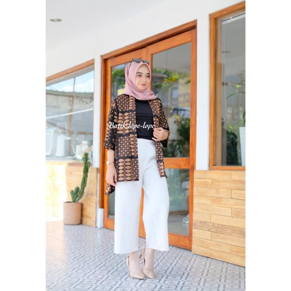 KODE I32D BLAZER NIKITA Blazer batik kekinian baju blazer wanita terbaru blazer wanita