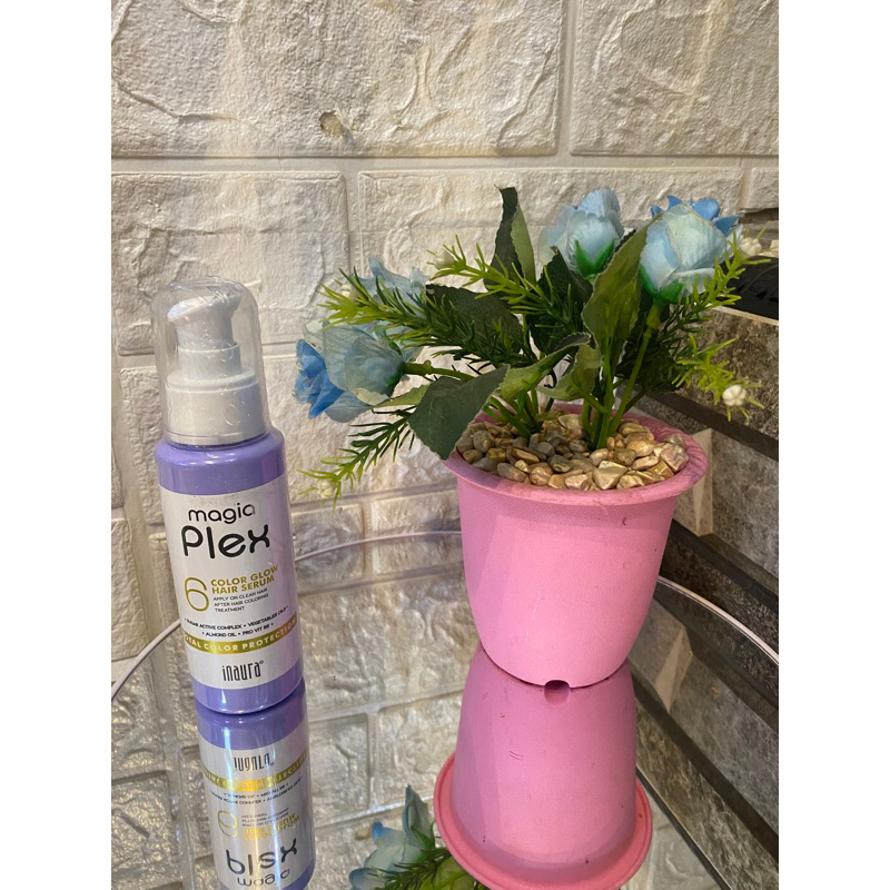 INAURA MAGIA PLEX 6 COLOR GLOW HAIR SERUM , INAURA SERUM COLORING , INAURA SERUM RAMBUT