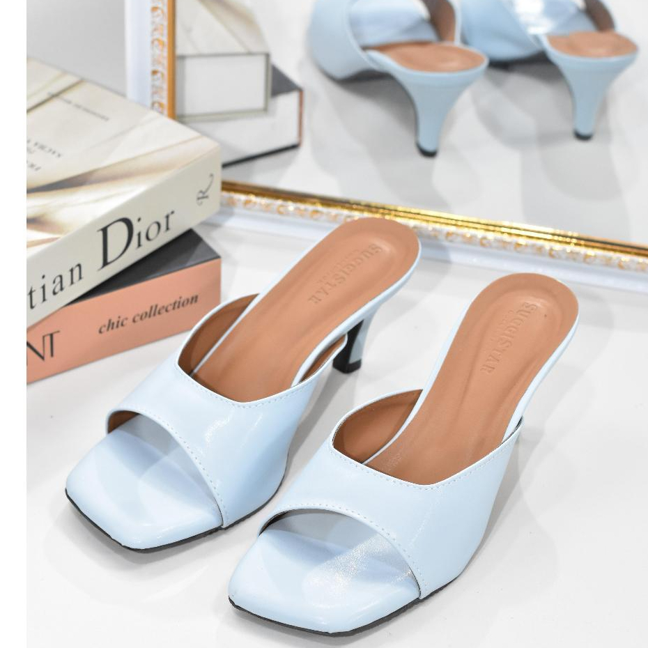 sandal heels wanita hak tinggi 7cm /KF 03/sandal wanita