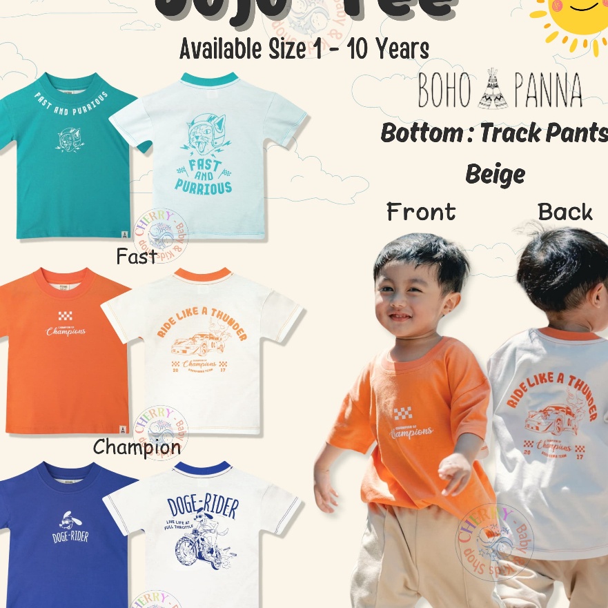 Langka Bohopanna Jojo Tee 11 Tahun Tshirt Atasan Anak 2 Warna CBKSSDI