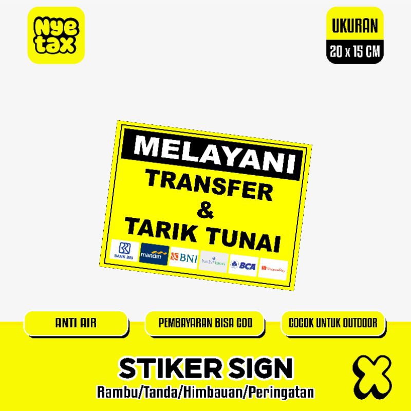 

Stiker Melayani Transf*r dan tarik tun*i Stiker Waterproof