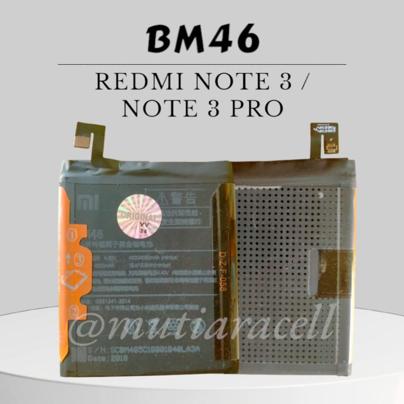 BATERAI BM46 / REDMI NOTE 3 / REDMI NOTE 3 PRO