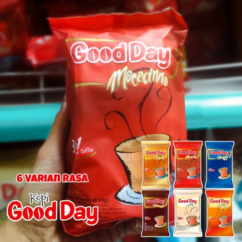 

GOOD DAY KOPI INSTANT 3 IN 1 MOCACINNO 1 Pack (10 x 20gr)