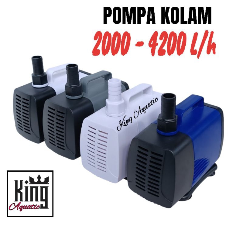 WATERPUMP - SUBMERSIBLE mesin pompa kolam aquarium 2000 3000 4000 L/h lph watt low water pump celup 