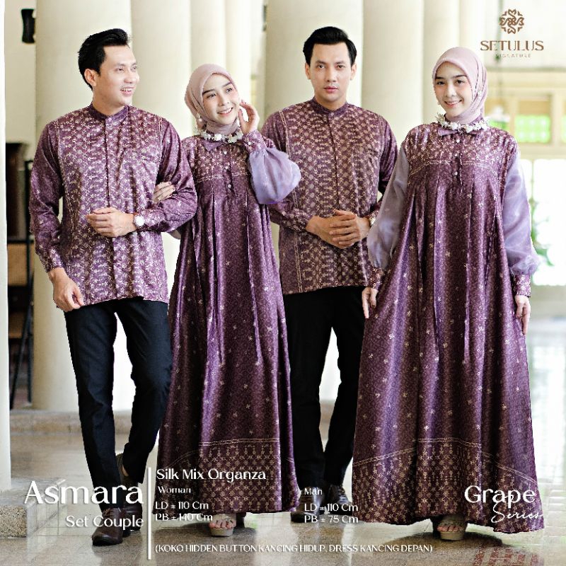 [NEW] SETELAN GAMIS + KEMEJA KASSANDRA - ASMARA COUPLE BY TULUS SIGNATURE // FASHION MUSLIM KEKINIAN
