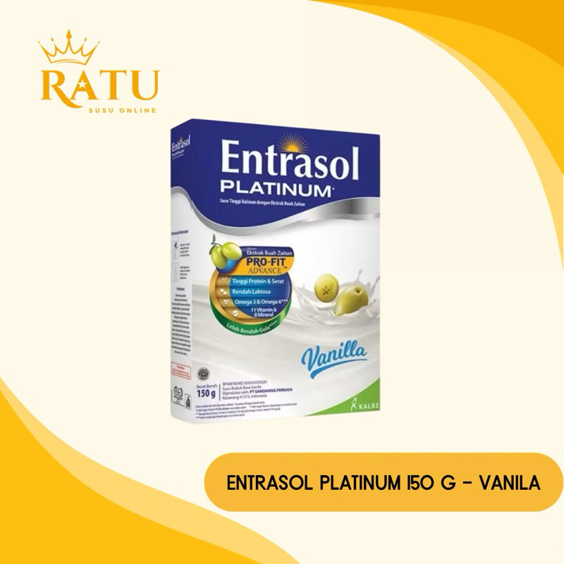

ENTRASOL PLATINUM - Susu Lansia - Vanilla - Box 150 g