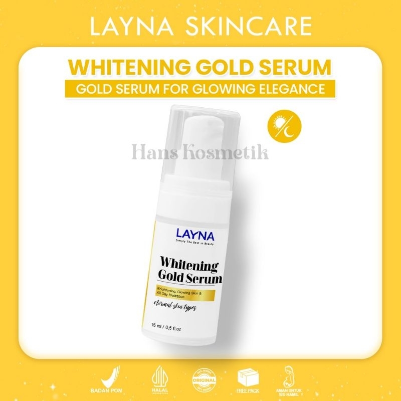 LAYNA SKINCARE - LAYNA WHITENING GOLD SERUM (BPOM) ORIGINAL 100% | LAYNA GOLD SERUM | LAYNA SERUM GO