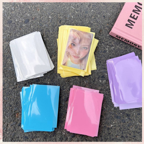 

(10PCS) PLASTIK INNER MACARON WARNA WARNI PHOTOCARD IDOL KPOP POKEMON LATAR WARNA PLASTIK PC KOREAN POP PACKAGING