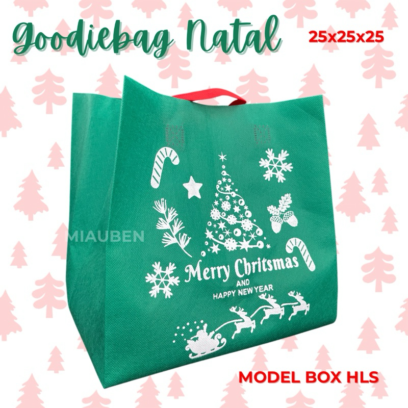 

goodiebag box natal 25x25x25cm