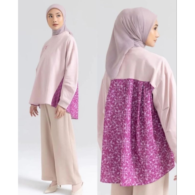 TODA SHIRT , TUQASHA TUNIC , MOOSA KNIT TOP , EDDIEN JACKET , TAQYSHA CARDIGAN MONOGRAM SERIES RIA M