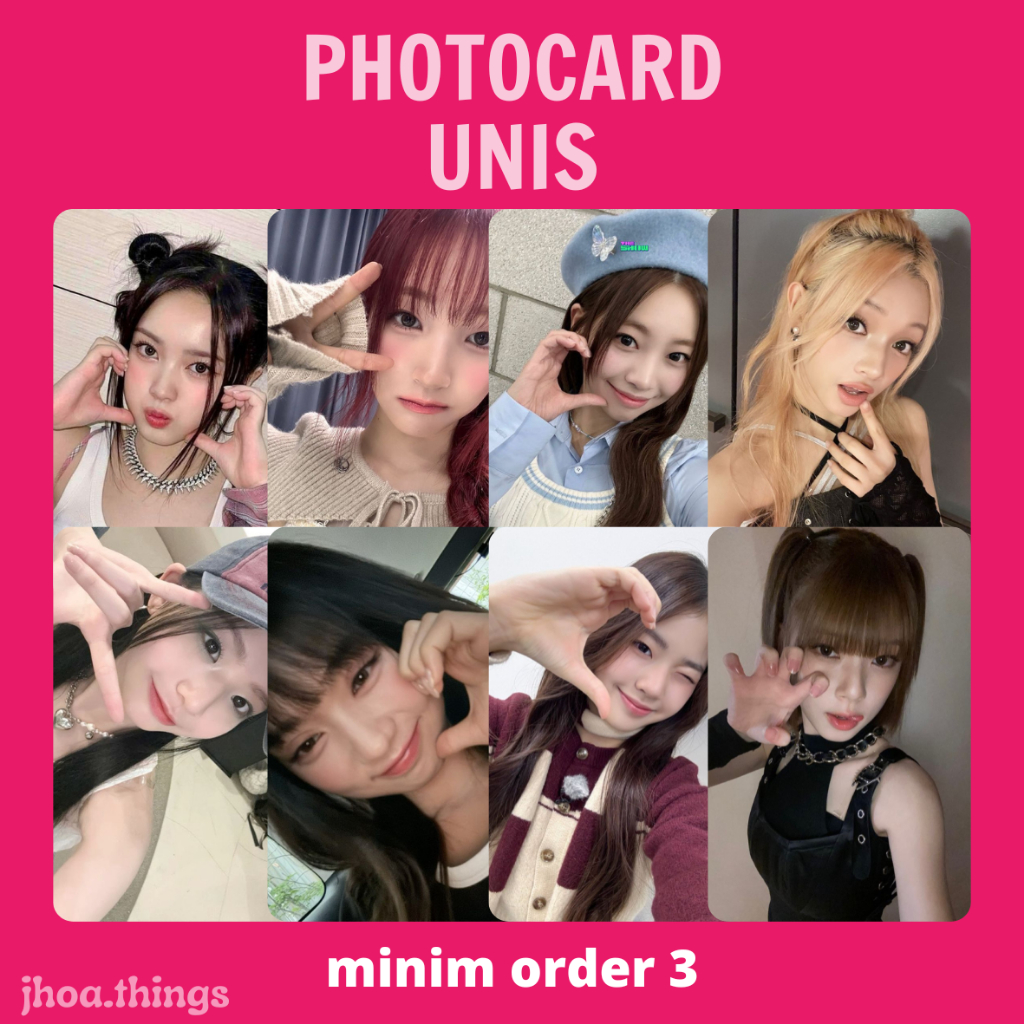 [UNOFFICIAL] PHOTOCARD UNIS UNIVERSE TICKET KPOP GIRLGROUP ELISIA YUNHA NANA GEHLEE SEOWON HYEONJU Y