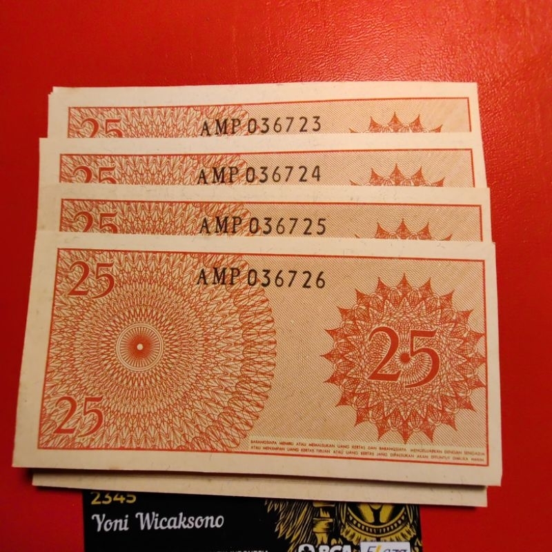 25 sen dwikora 1964 GRESS MULUS urut seri