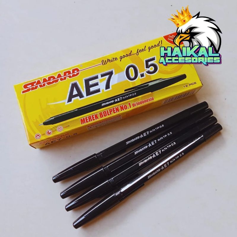 

Pulpen STANDARD AE7 0.5 BLACK Isi (12pcs)