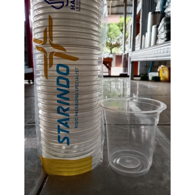 Gelas Plastik Cup Starindo Uk 12