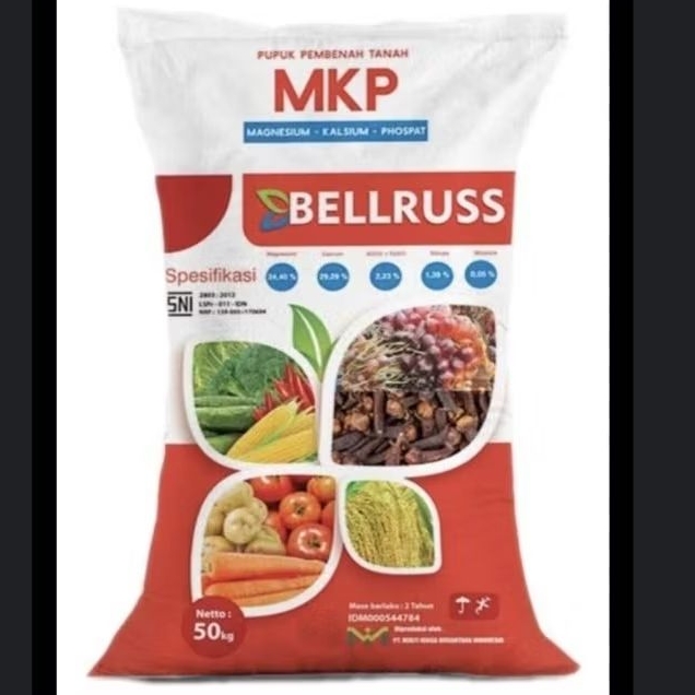 Pupuk MKP Bellruss 50 Kg Pembenah Tanah Pupuk Tanaman Perkebunan dan Sayuran