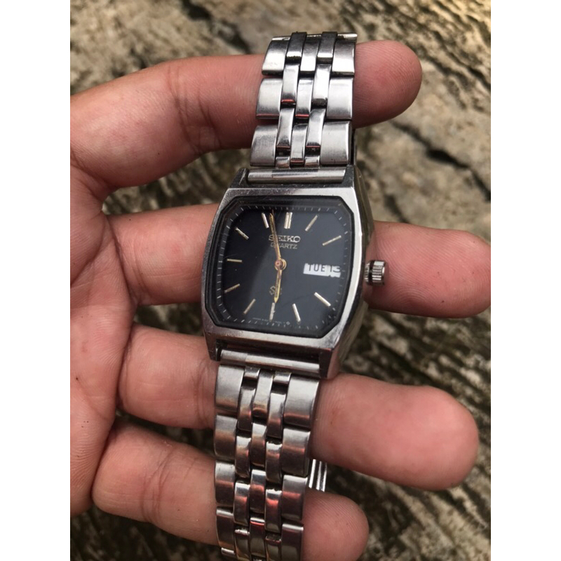 seiko sq jam seiko tank kotak tv vintage second bekas