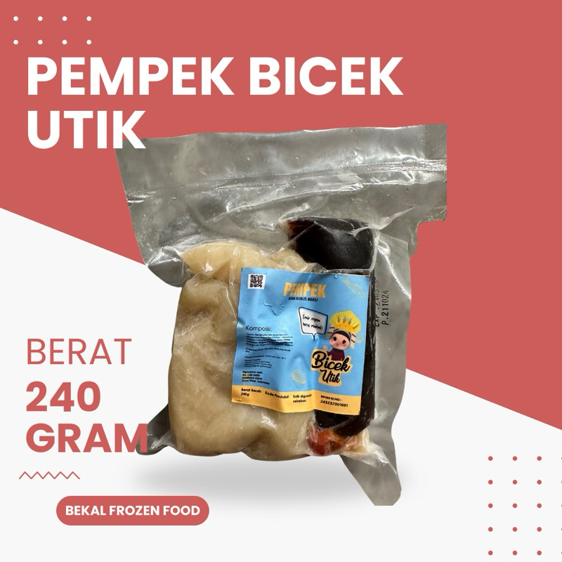 

Pempek Palembang Bicek Utik isi 5pcs
