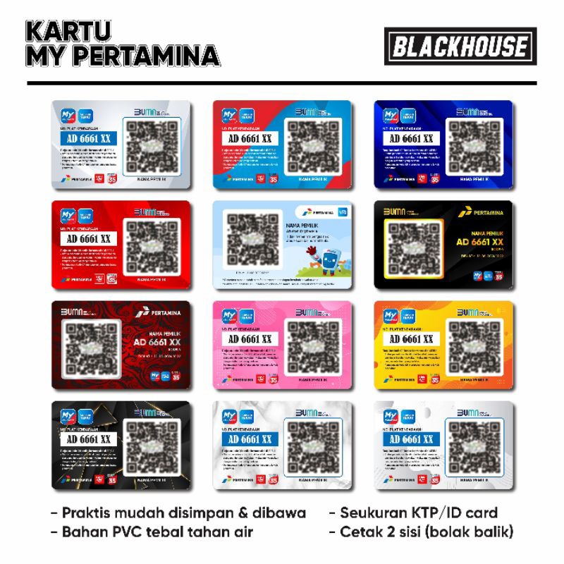 

Kartu My Pertamina Bahan PVC Tahan Air
