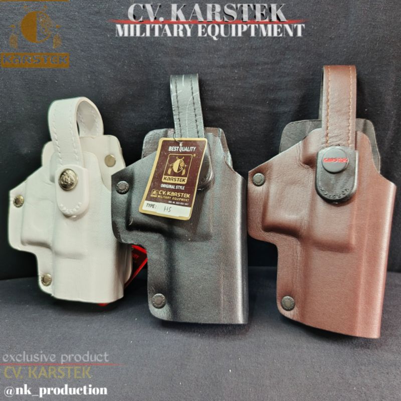 Sarung Senjata HS |Sarung pistol HS ||Holster HS  Bahan Kulit Fress asli 100%  ORIGINAL PRODUK CV. K