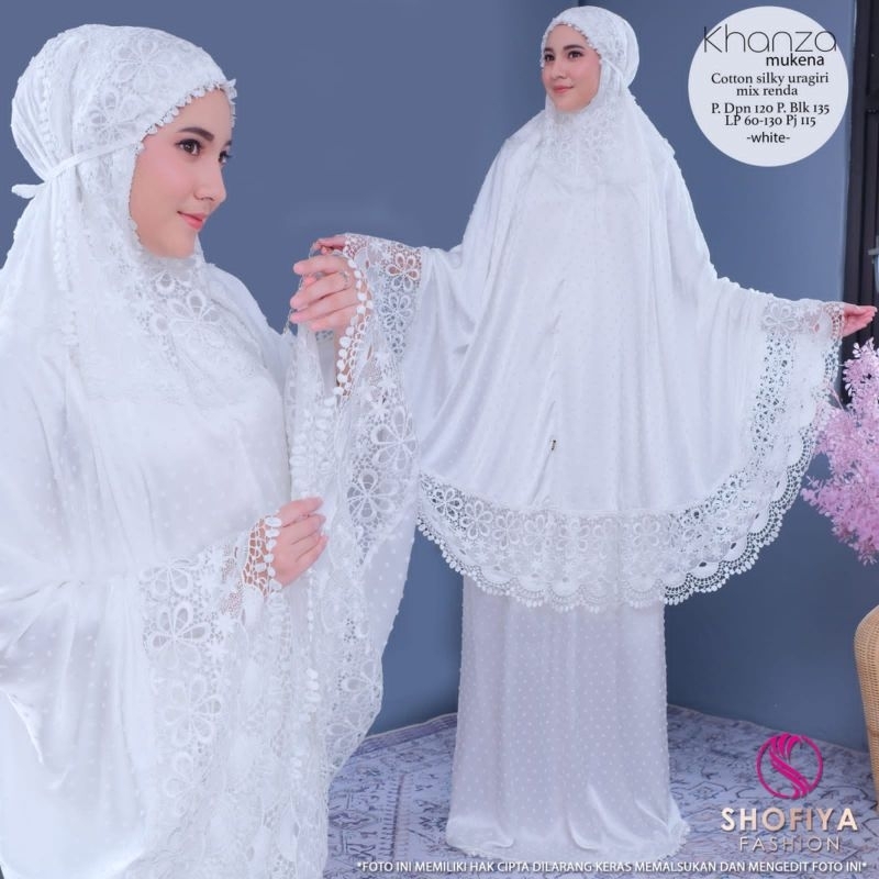 KHANZA MUKENA SYAHRA AULIA NAJWA ALEENA MUKENA BY SHOFIYA BERLABEL SHOFIYA HIJAB MUKENA PREMIUM NAYS