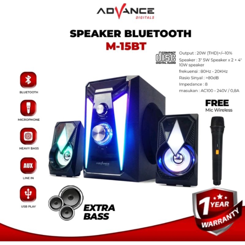 ADVANCE M15BT Speaker Bluetooth