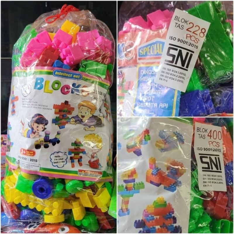 Mainan Lego Besar Kereta isi banyak 228 isi 400 Puzzle Blocks Balok Blok Susun terMurah Terlaris Kad