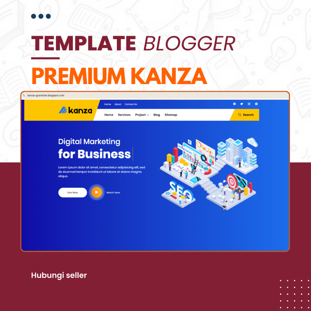 Template Blogger Kanza Premium