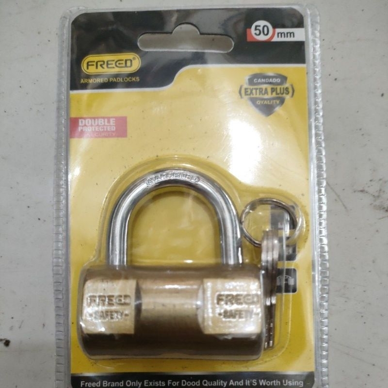 Kunci Gembok balok tebal 50 mm gembok pintu besar gembok pagar kunci pintu double protected gembok b