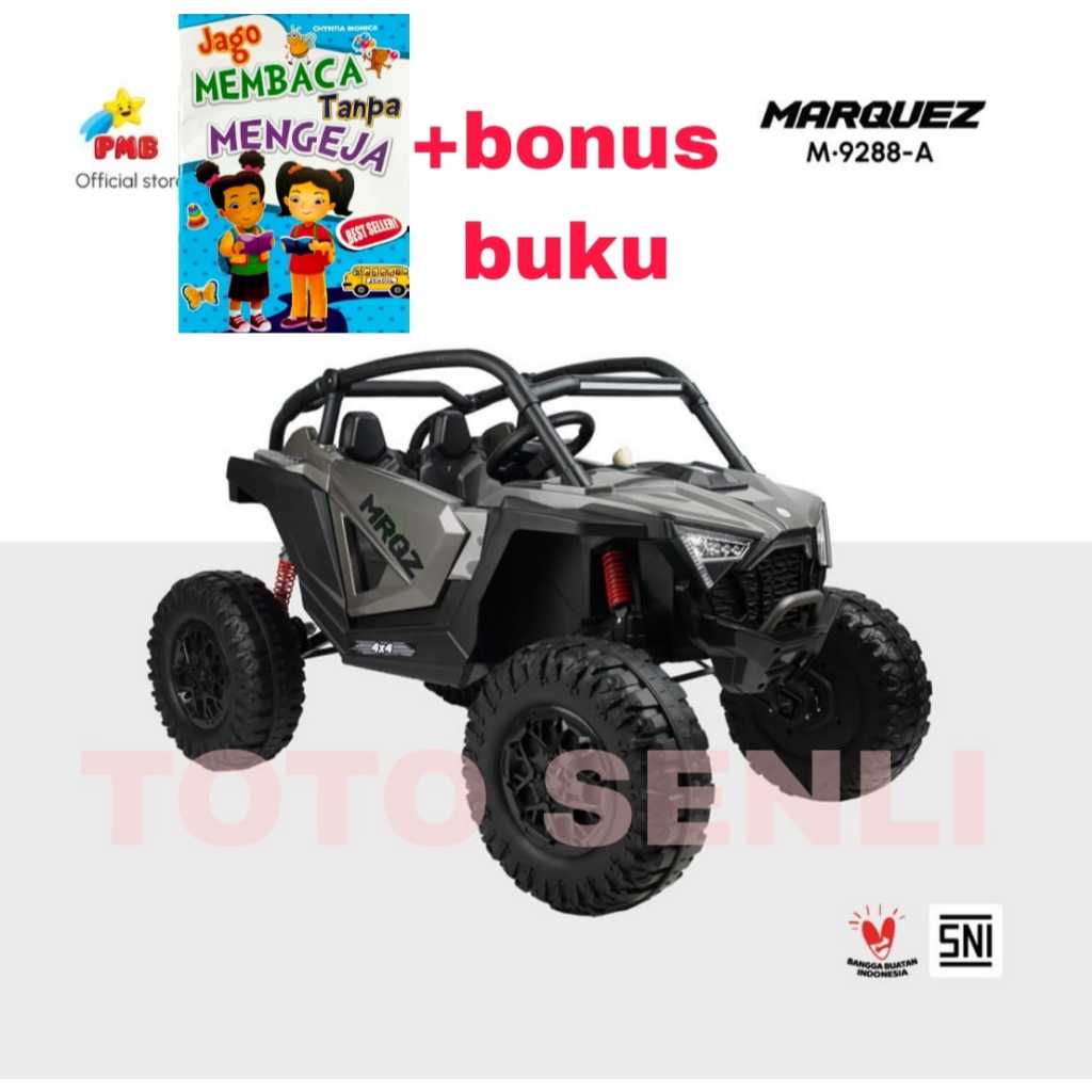 termurah Mainan Anak Mobil Aki remot M9288A Marquez roda besar