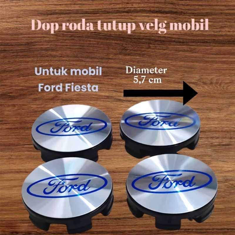 Ford Dop roda tutup velg mobil diameter 5,7 cm