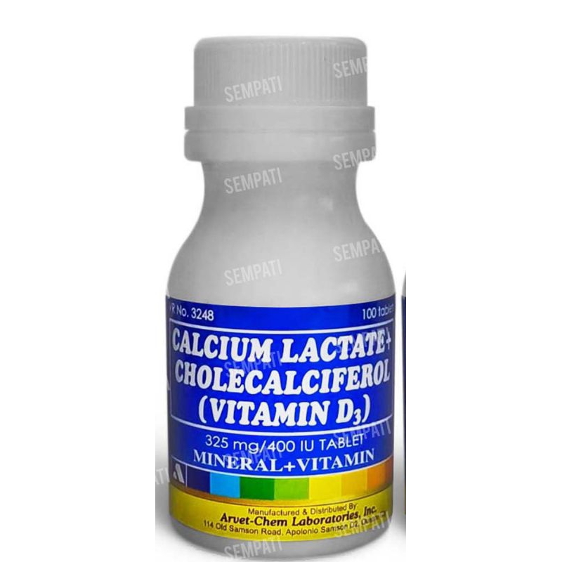 Calcium Lactate VIT D3 Ayam Filiphins Tulang Ayam original import