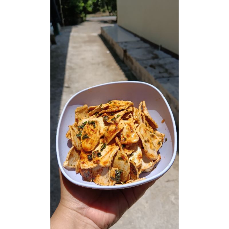 

Basreng Mini Cemilan pedas daun jeruk pouch ummamisnack