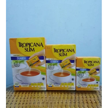 

Tropicana Slim Sweetener DIABTX ISI 25, 50 & 100 SACHET - Pemanis Alami Untuk Diabetes