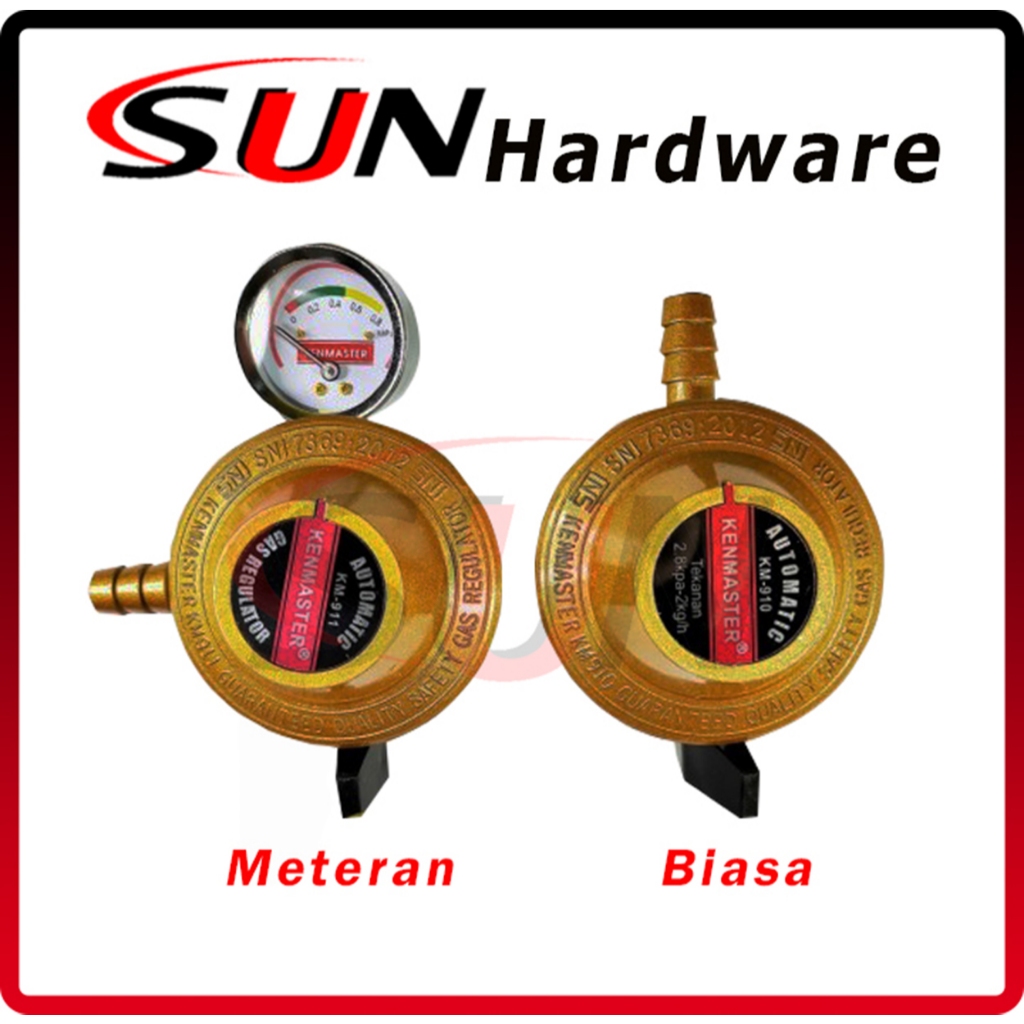 Regulator Kompor Gas Tekanan Rendah Kenmaster Meteran Elpiji Lp