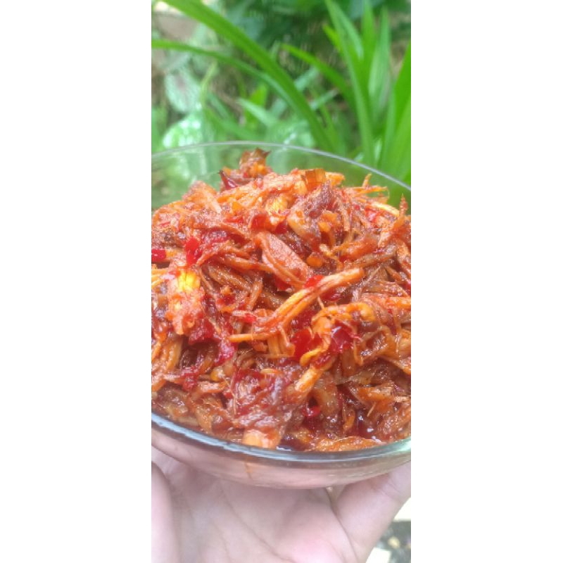

Ayam suwir, sambal ayam suwir mantap pedas manis gurih 200gram