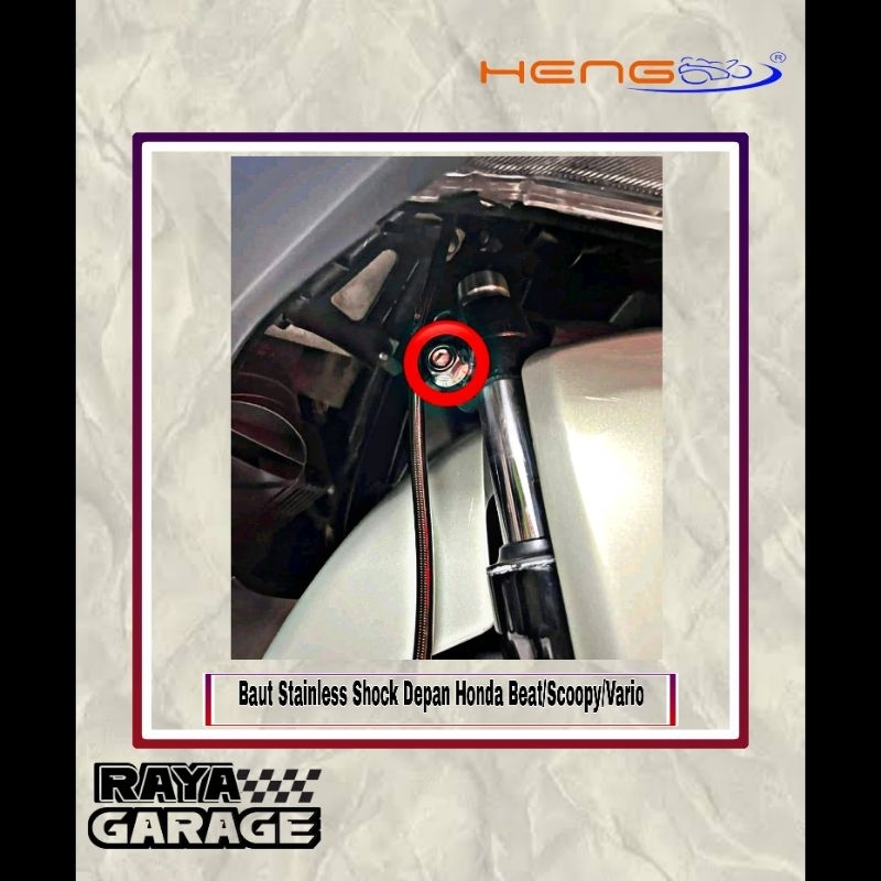 Baut Stainless shock depan Vario/Beat/Scoopy