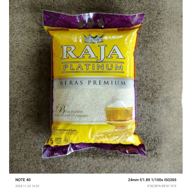 

RAJA PLATINUM ~ BERAS HIGH PREMIUM 5KG (MEDAN)