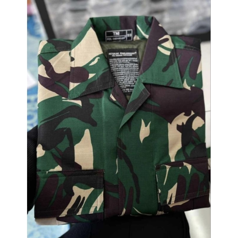 BAJU PDL TNI LORENG BAHAN BALOTELI PREMIUM