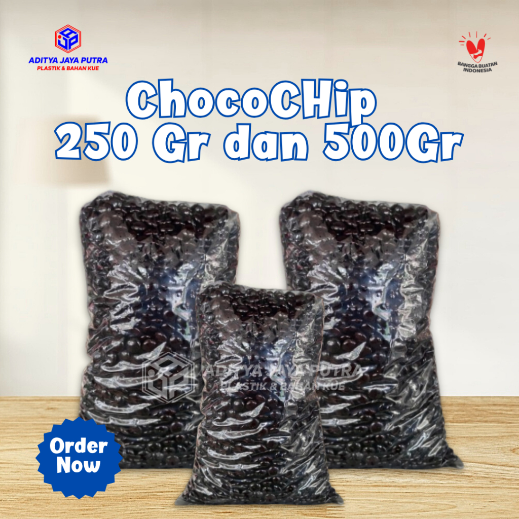 

TERMURAH! Choco Chips 500 GR dan 250 GR Bulat Gepeng